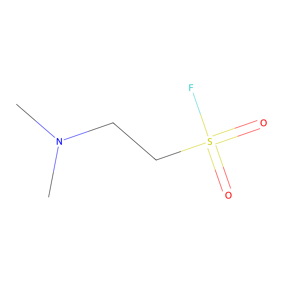2-(Dimethylamino)ethane-1-sulfonyl fluoride molecular structure, CAS 660-13-9
