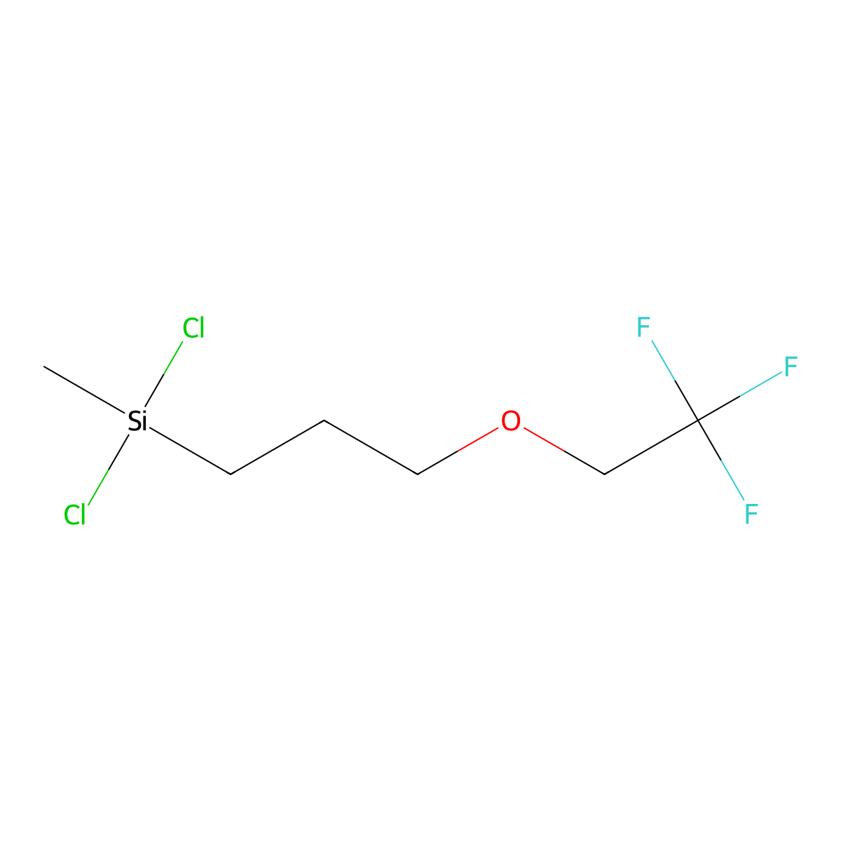 Dichloromethyl[3-(2,2,2-trifluoroethoxy)propyl]silane molecular structure, CAS 660-23-1