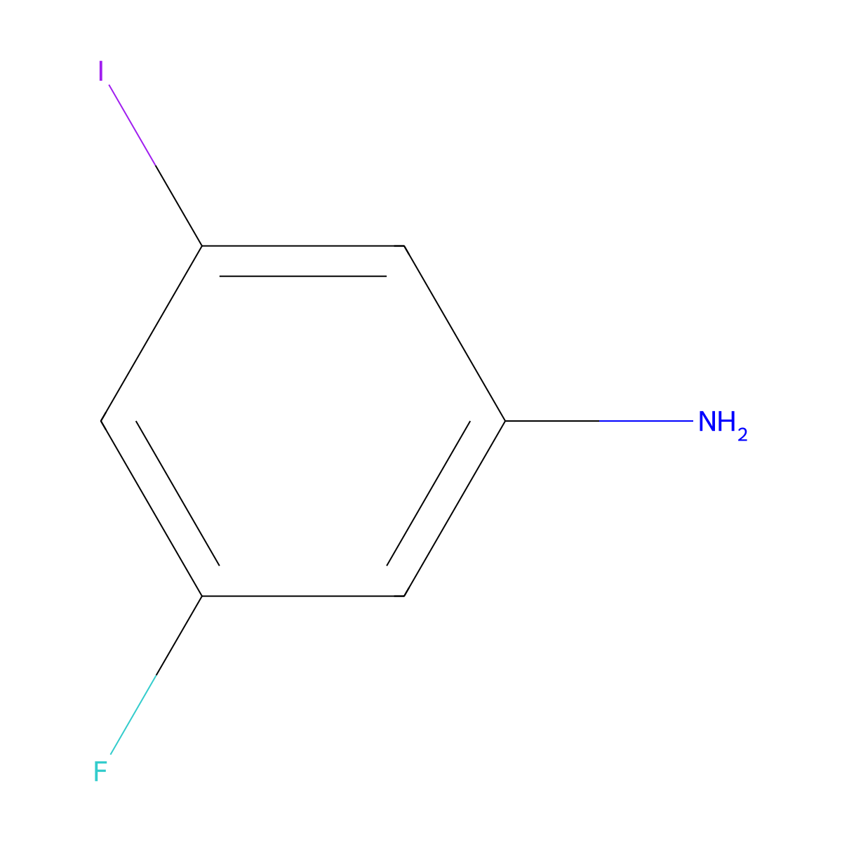 3-Fluoro-5-iodoaniline molecular structure, CAS 660-49-1