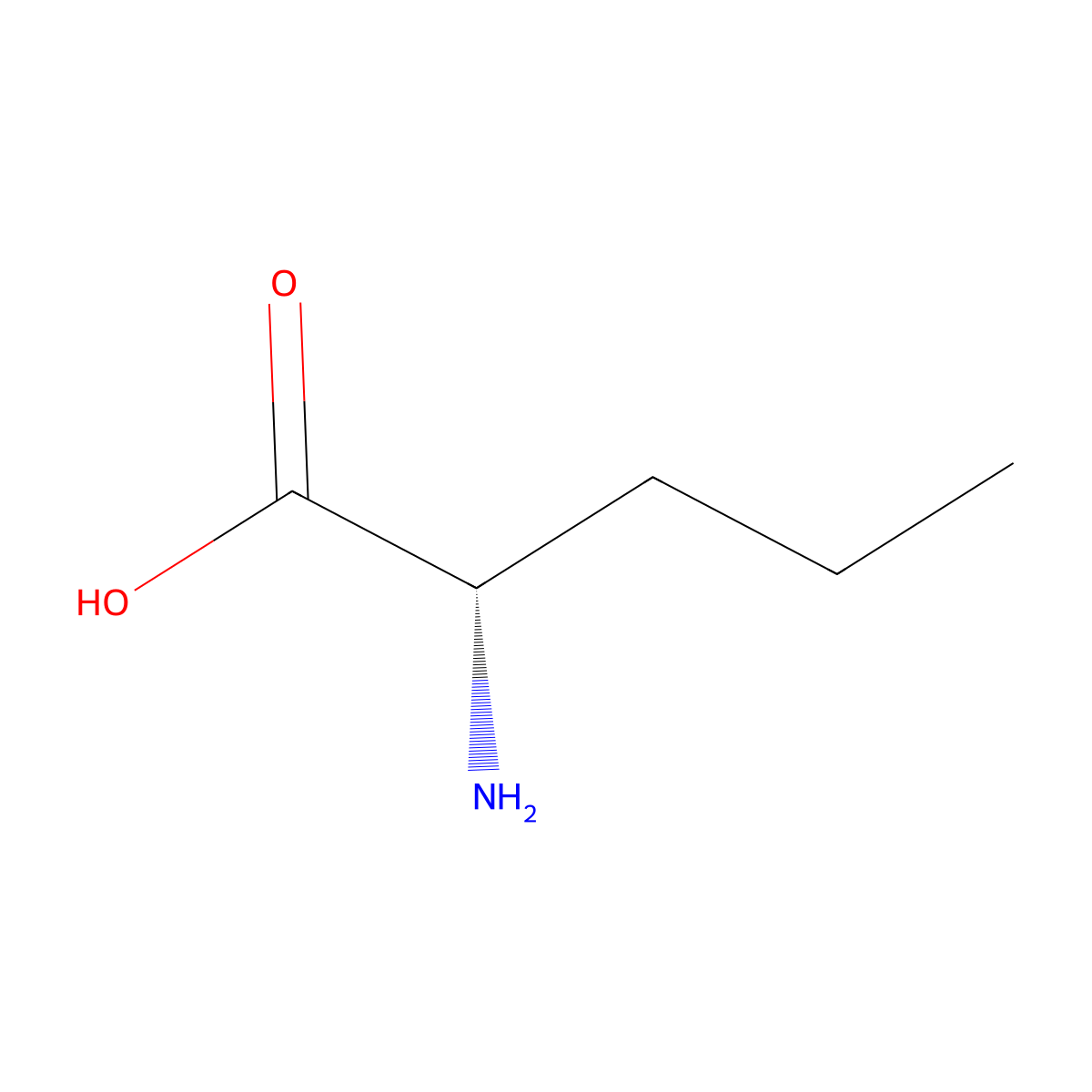 L-Norvaline molecular structure, CAS 6600-40-4