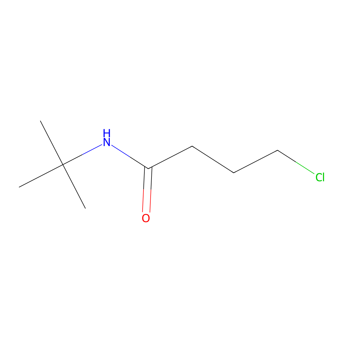 N-tert-butyl-4-chlorobutanamide molecular structure, CAS 66003-33-6