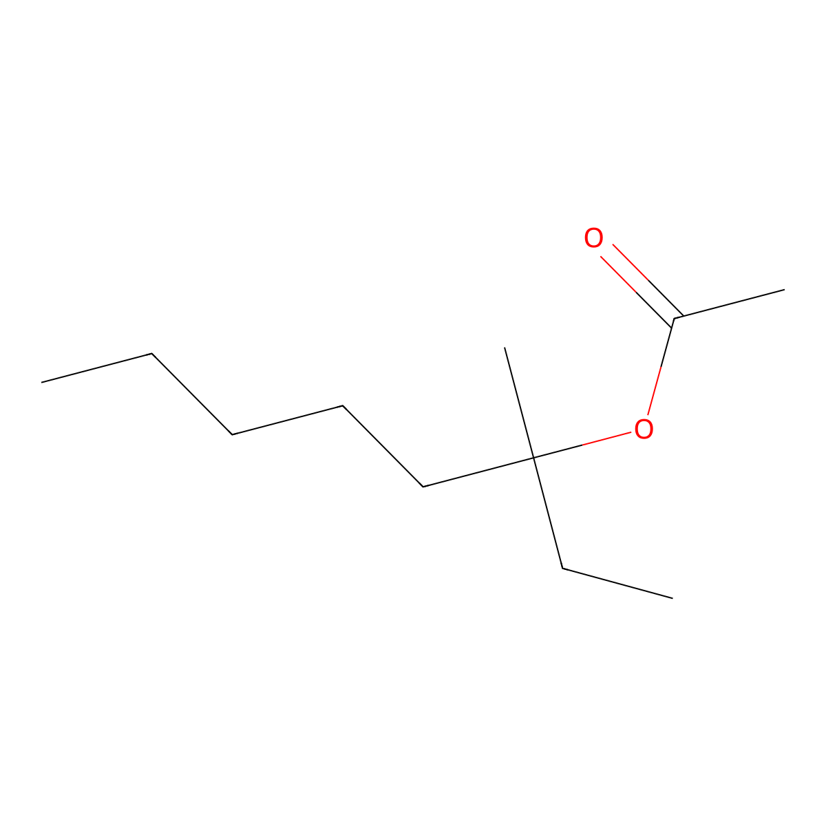 3-Octanol, 3-methyl-, 3-acetate molecular structure, CAS 66008-65-9