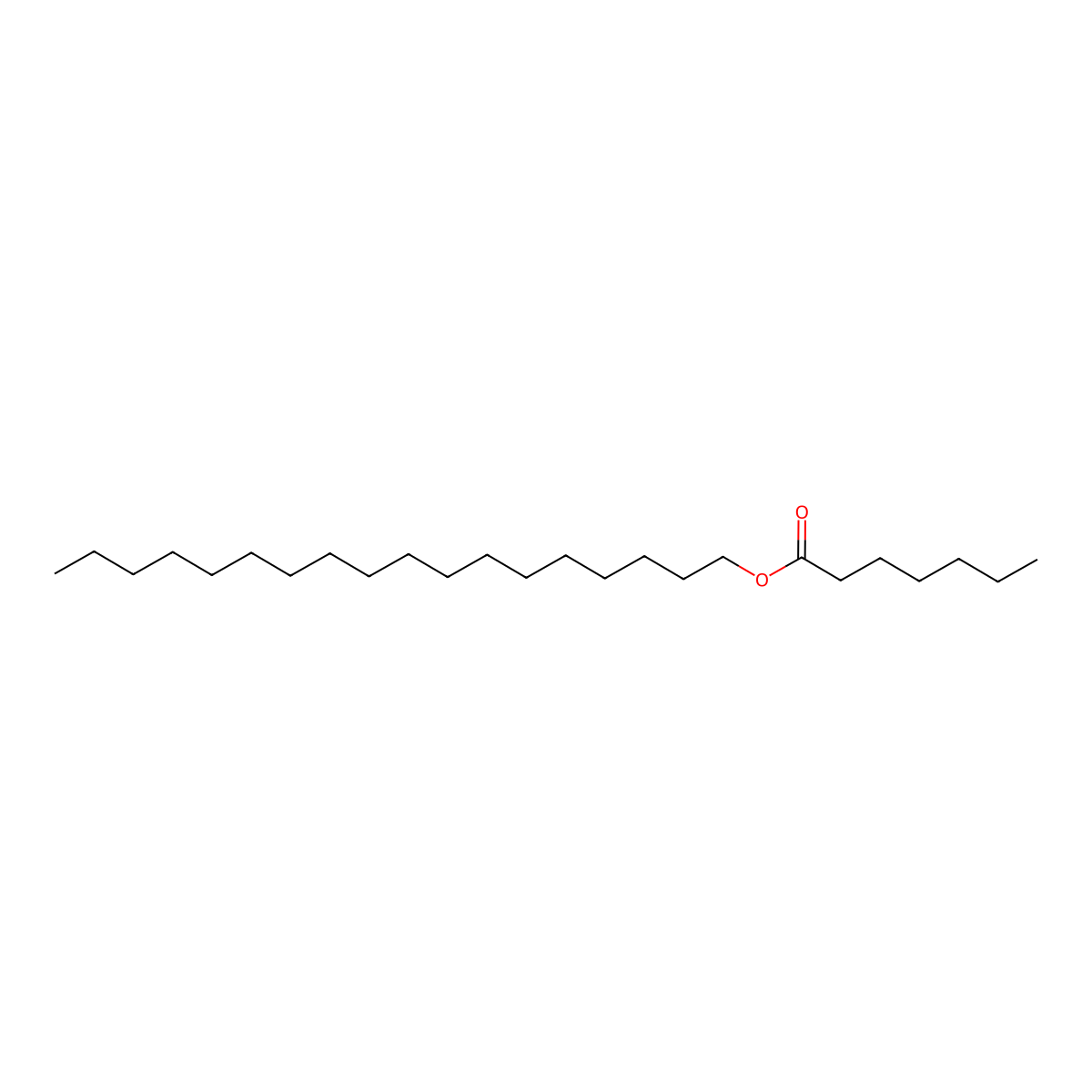 Stearyl Heptanoate molecular structure, CAS 66009-41-4