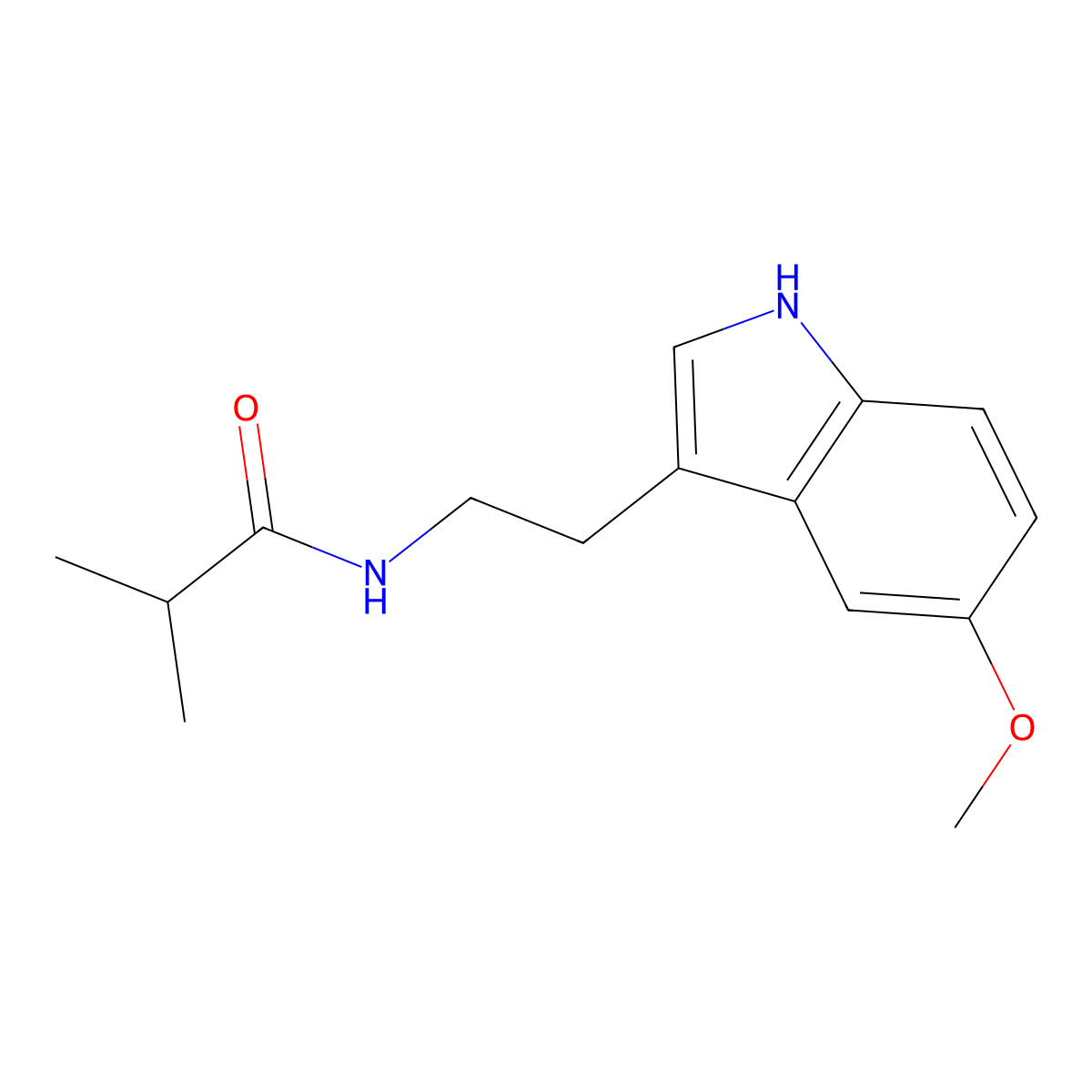 5-Methoxy-N-isobutanoyltryptamine molecular structure, CAS 66012-84-8