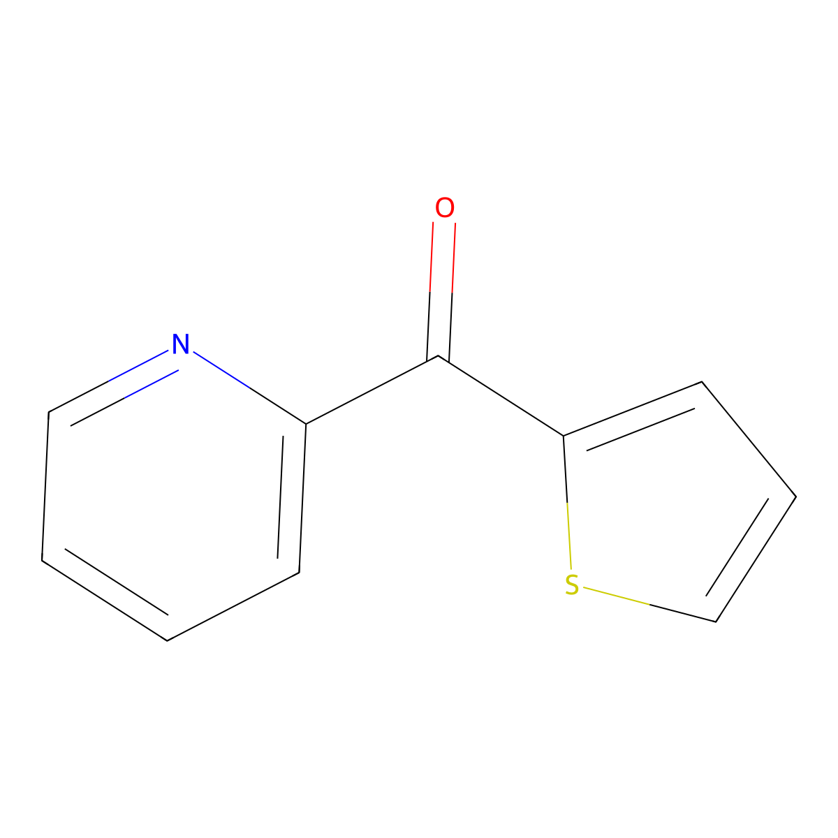 2-[(Thiophen-2-yl)carbonyl]pyridine molecular structure, CAS 6602-63-7