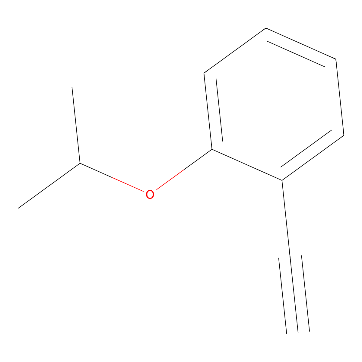 1-Ethynyl-2-(propan-2-yloxy)benzene molecular structure, CAS 66021-95-2