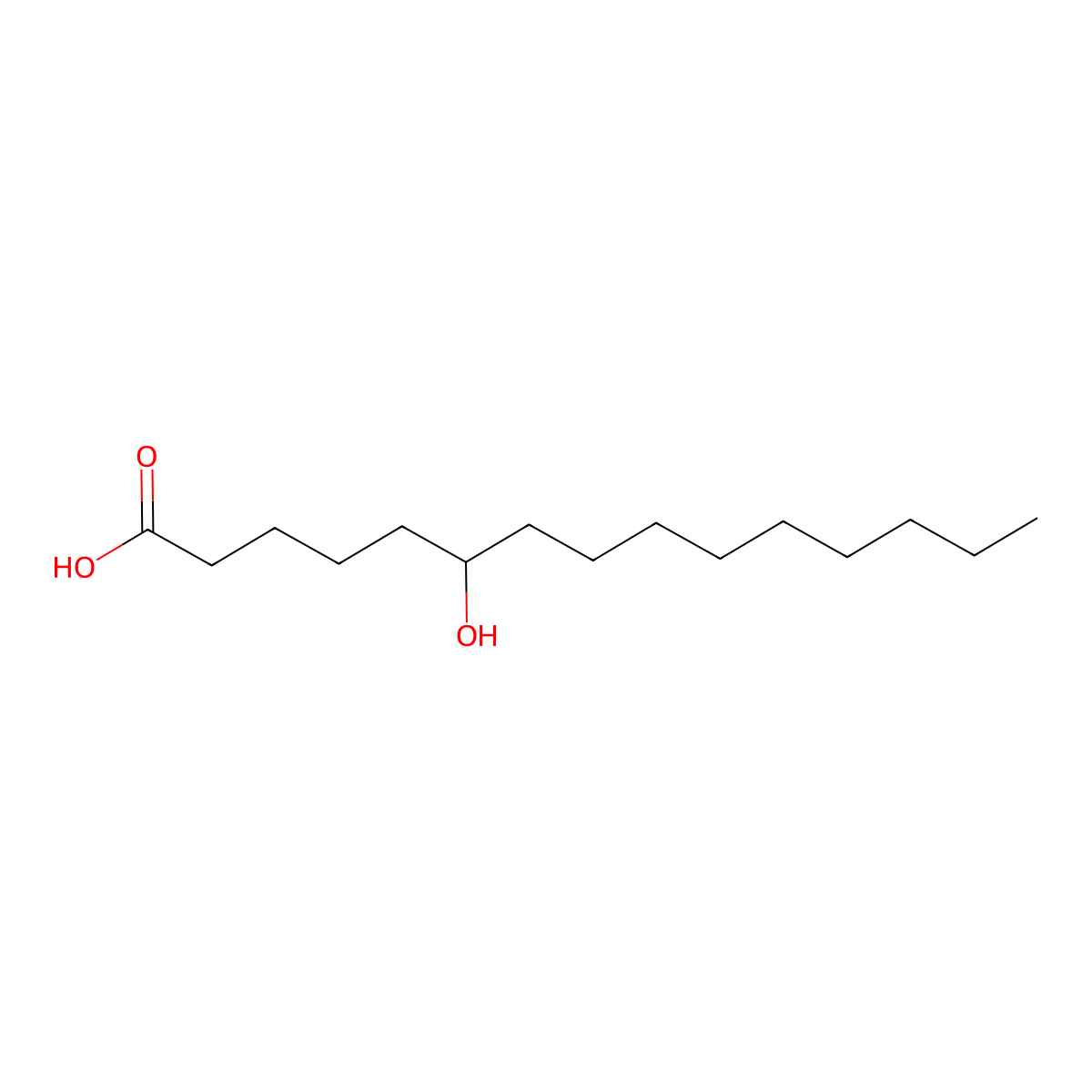 6-Hydroxypentadecanoic acid molecular structure, CAS 66022-17-1