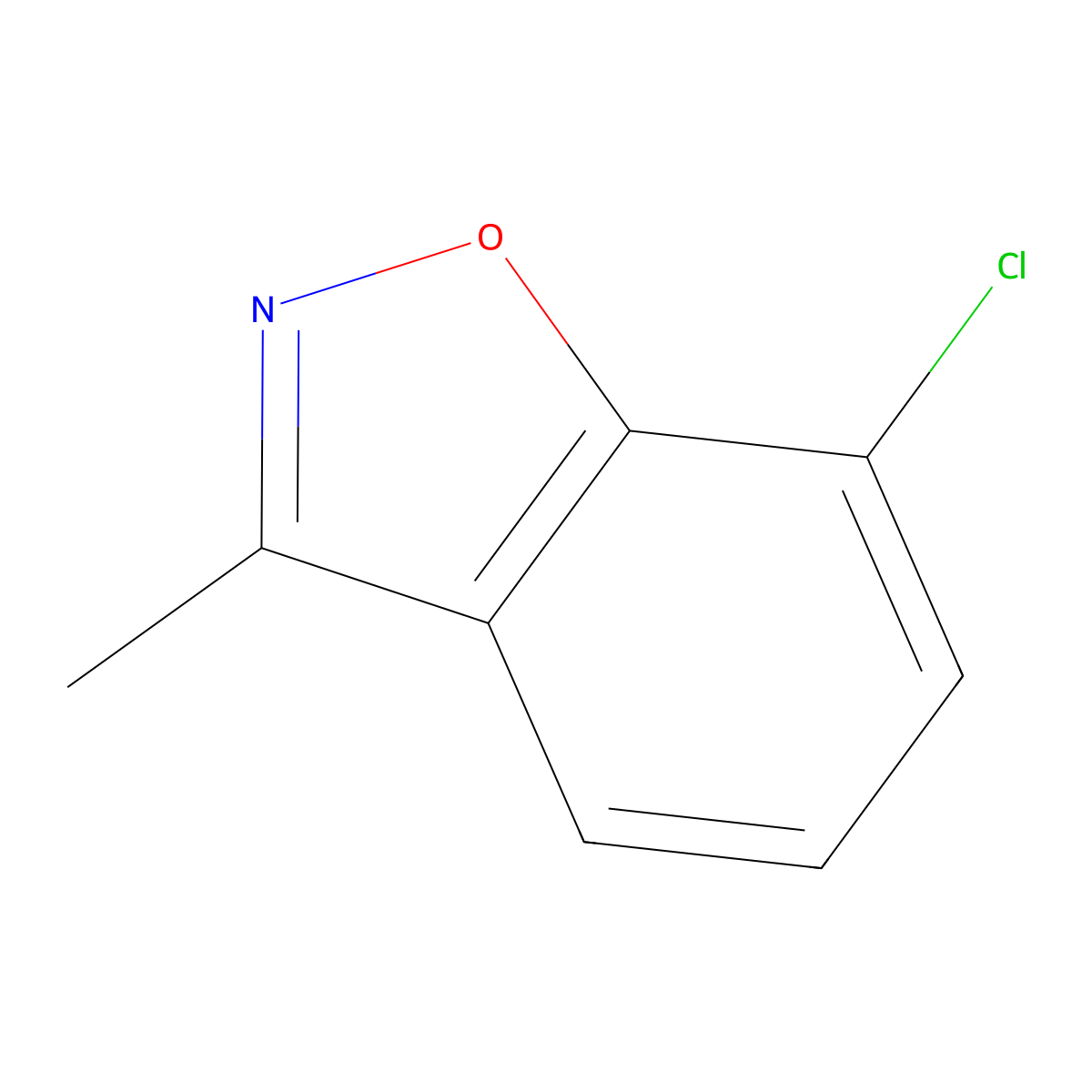 7-Chloro-3-methylbenzo[d]isoxazole molecular structure, CAS 66033-74-7
