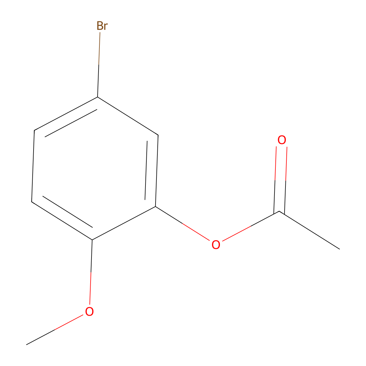5-Bromo-2-methoxyphenyl acetate molecular structure, CAS 66037-04-5