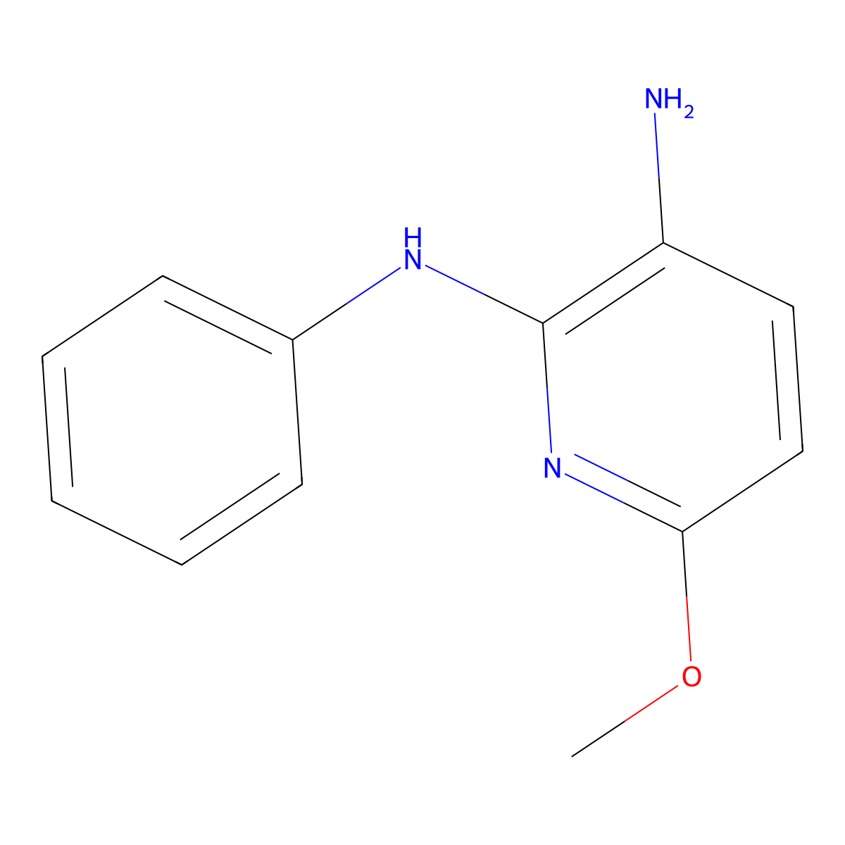 6-Methoxy-N2-phenylpyridine-2,3-diamine molecular structure, CAS 6604-51-9