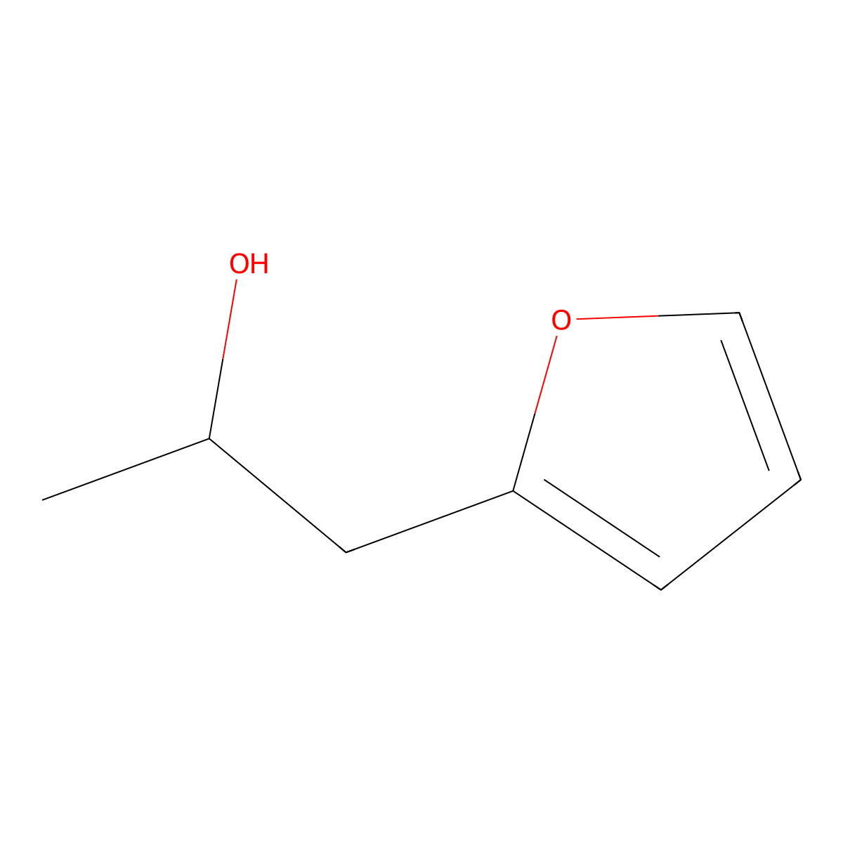 alpha-Methyl-2-furanethanol molecular structure, CAS 66040-54-8