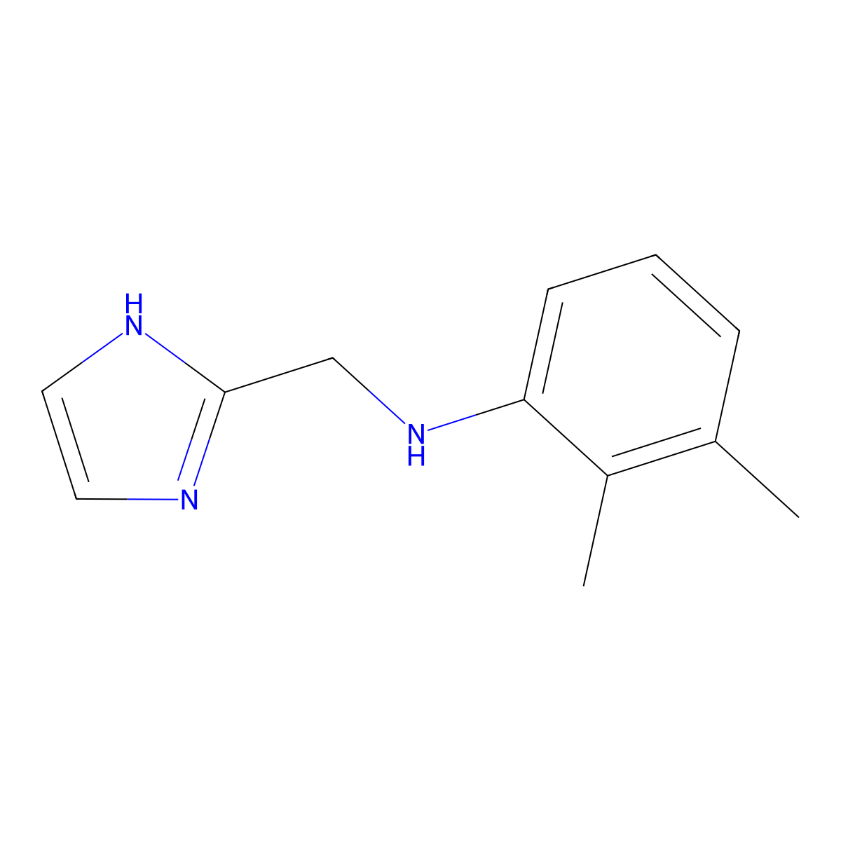 N-[(1H-imidazol-2-yl)methyl]-2,3-dimethylaniline molecular structure, CAS 660405-15-2