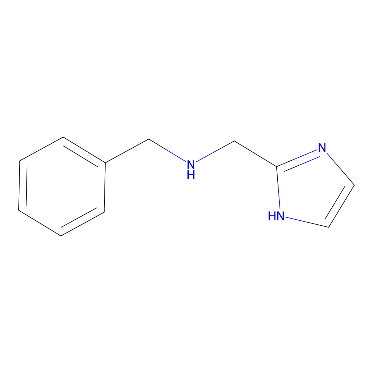 benzyl(1H-imidazol-2-ylmethyl)amine molecular structure, CAS 660405-18-5