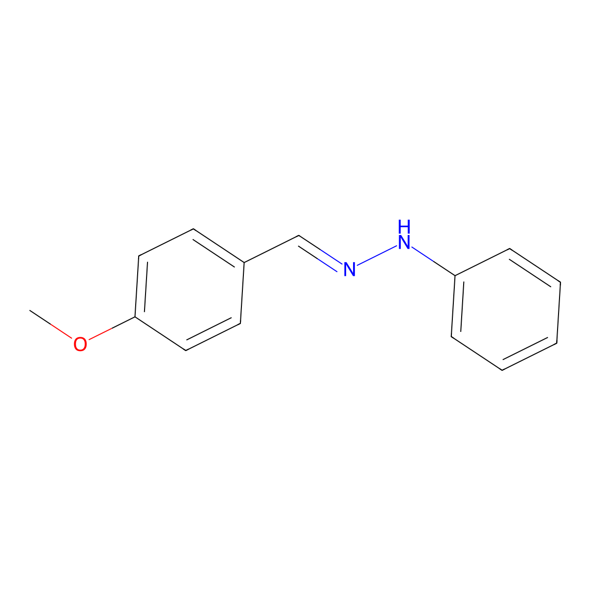 4-Methoxybenzaldehyde phenylhydrazone molecular structure, CAS 660408-21-9