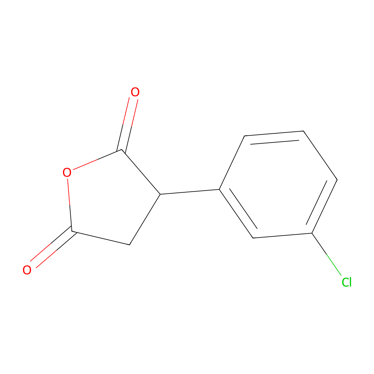 3-(3-Chlorophenyl)oxolane-2,5-dione molecular structure, CAS 66041-29-0