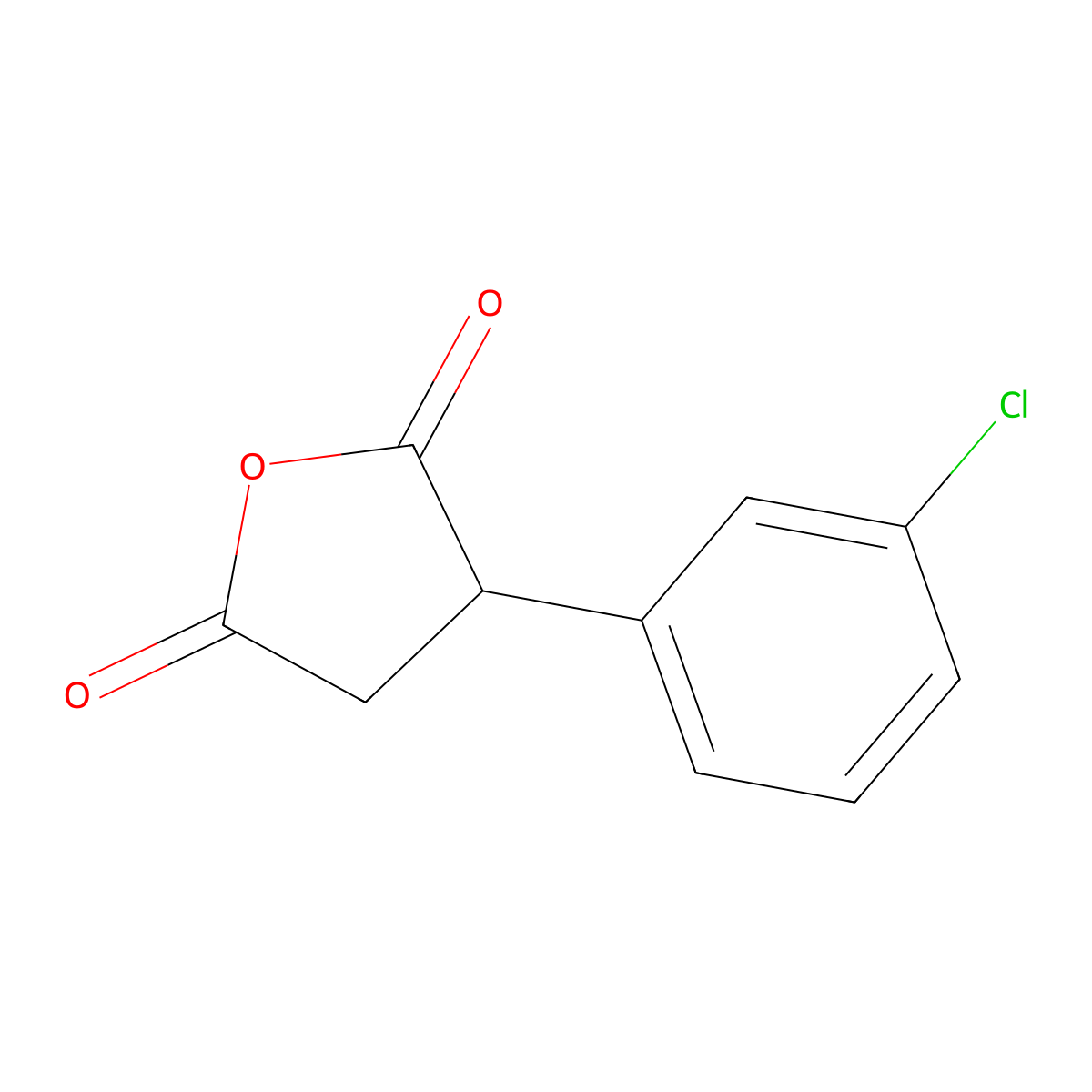 3-(3-Chlorophenyl)oxolane-2,5-dione molecular structure, CAS 66041-29-0
