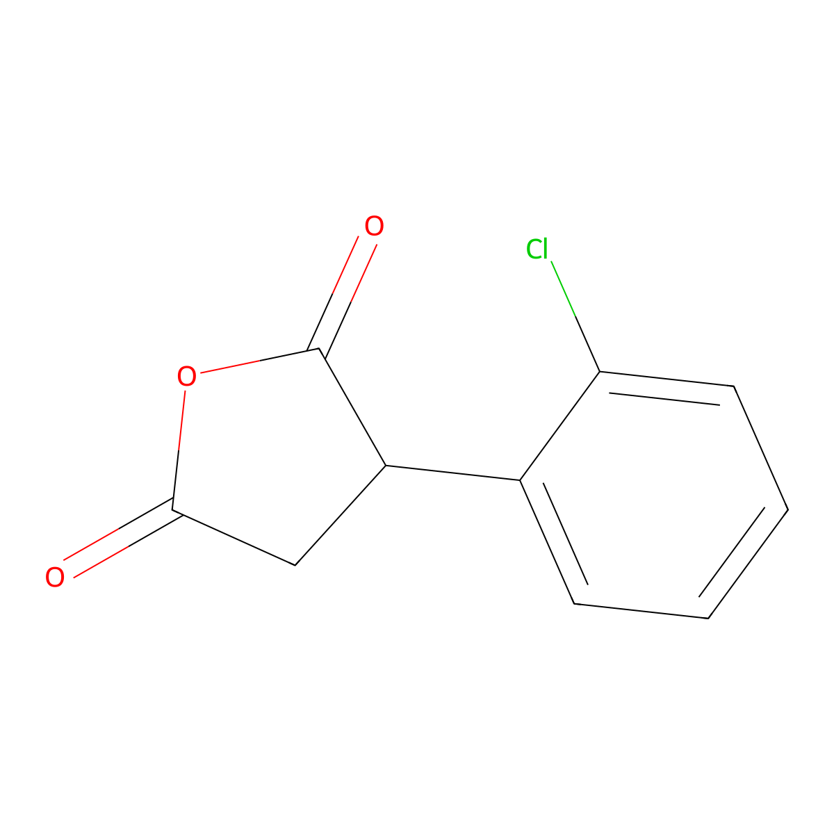 3-(2-Chlorophenyl)oxolane-2,5-dione molecular structure, CAS 66041-30-3