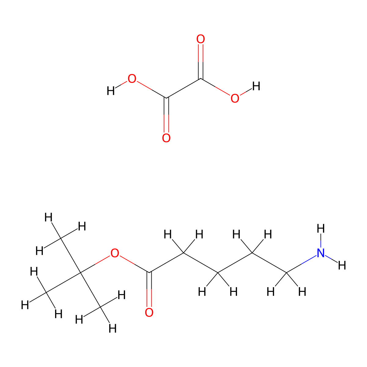 tert-Butyl 5-aminopentanoate oxalate(1:x) molecular structure, CAS 660413-26-3