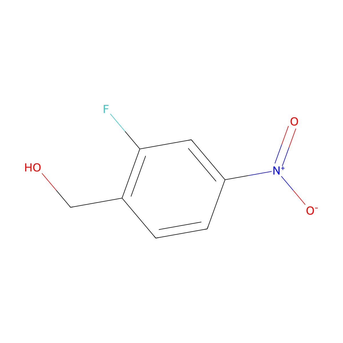 (2-Fluoro-4-nitrophenyl)methanol molecular structure, CAS 660432-43-9