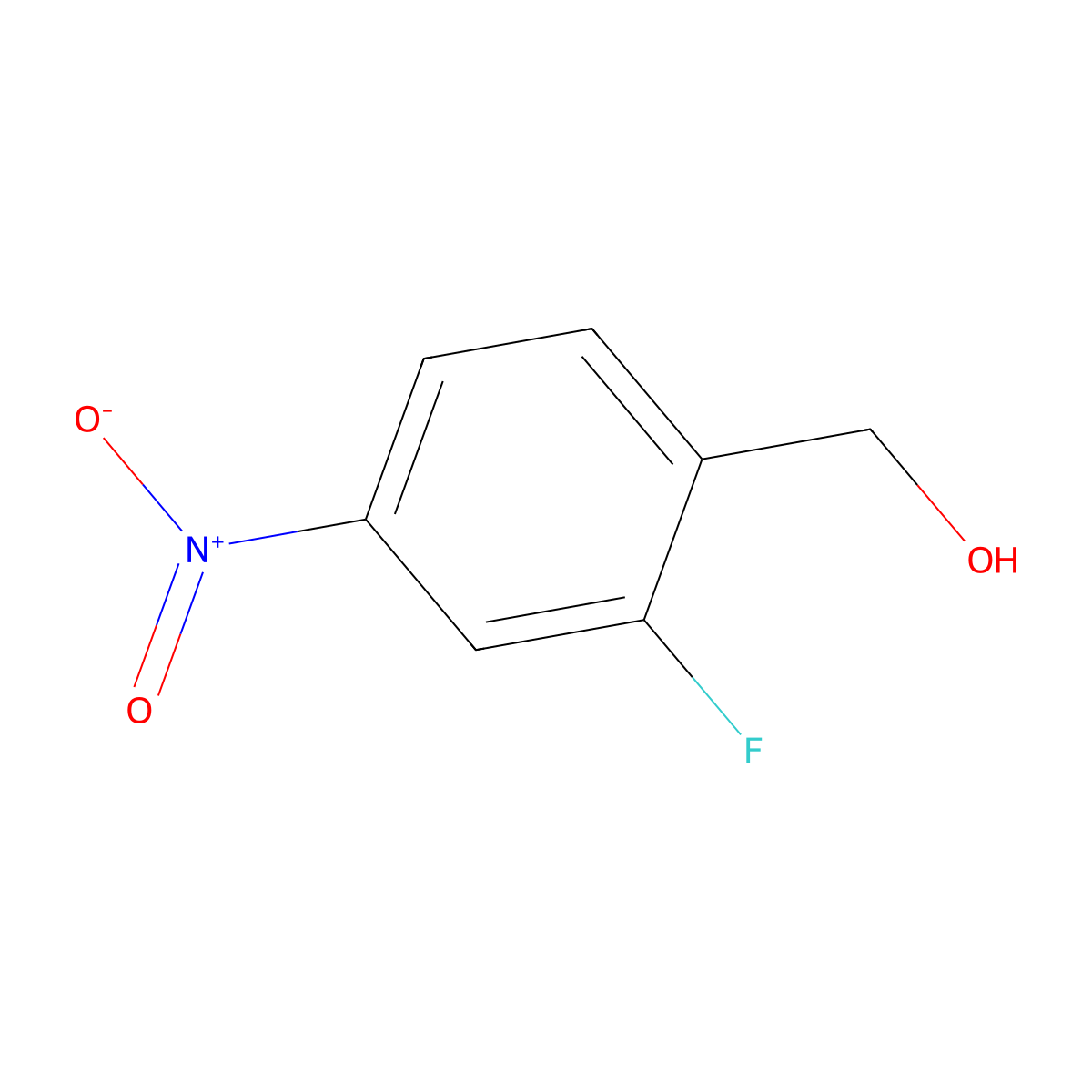 (2-Fluoro-4-nitrophenyl)methanol molecular structure, CAS 660432-43-9