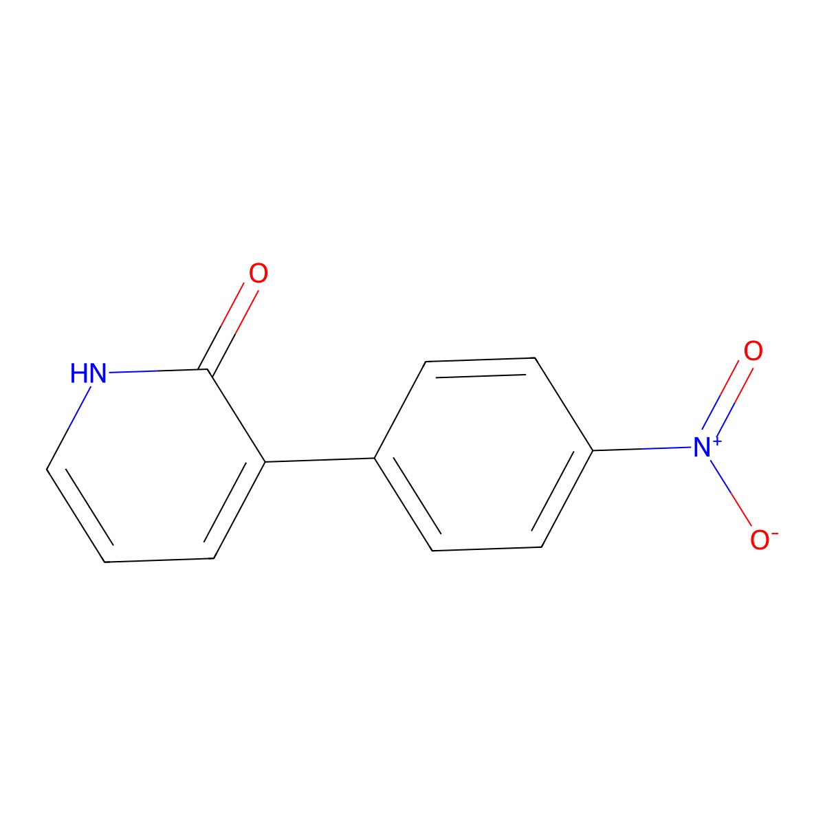 3-(4-Nitrophenyl)pyridin-2(1H)-one molecular structure, CAS 660440-56-2