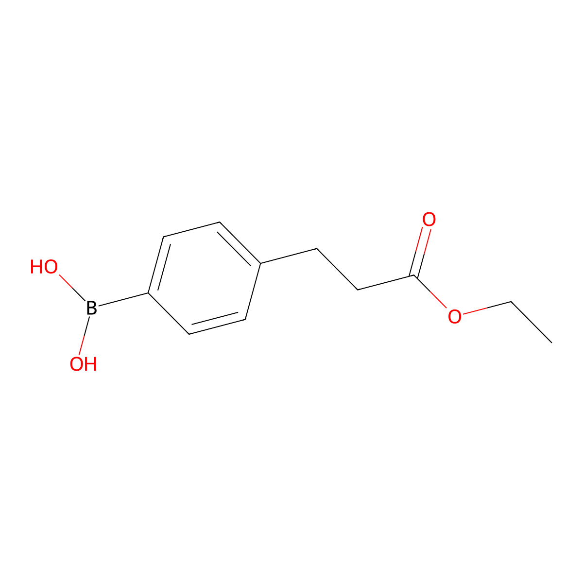 4-(2-Ethoxycarbonylethyl)benzeneboronic acid molecular structure, CAS 660440-57-3