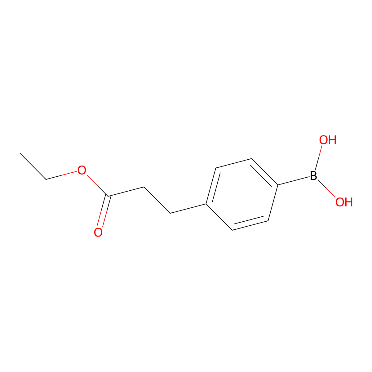 4-(2-Ethoxycarbonylethyl)benzeneboronic acid molecular structure, CAS 660440-57-3