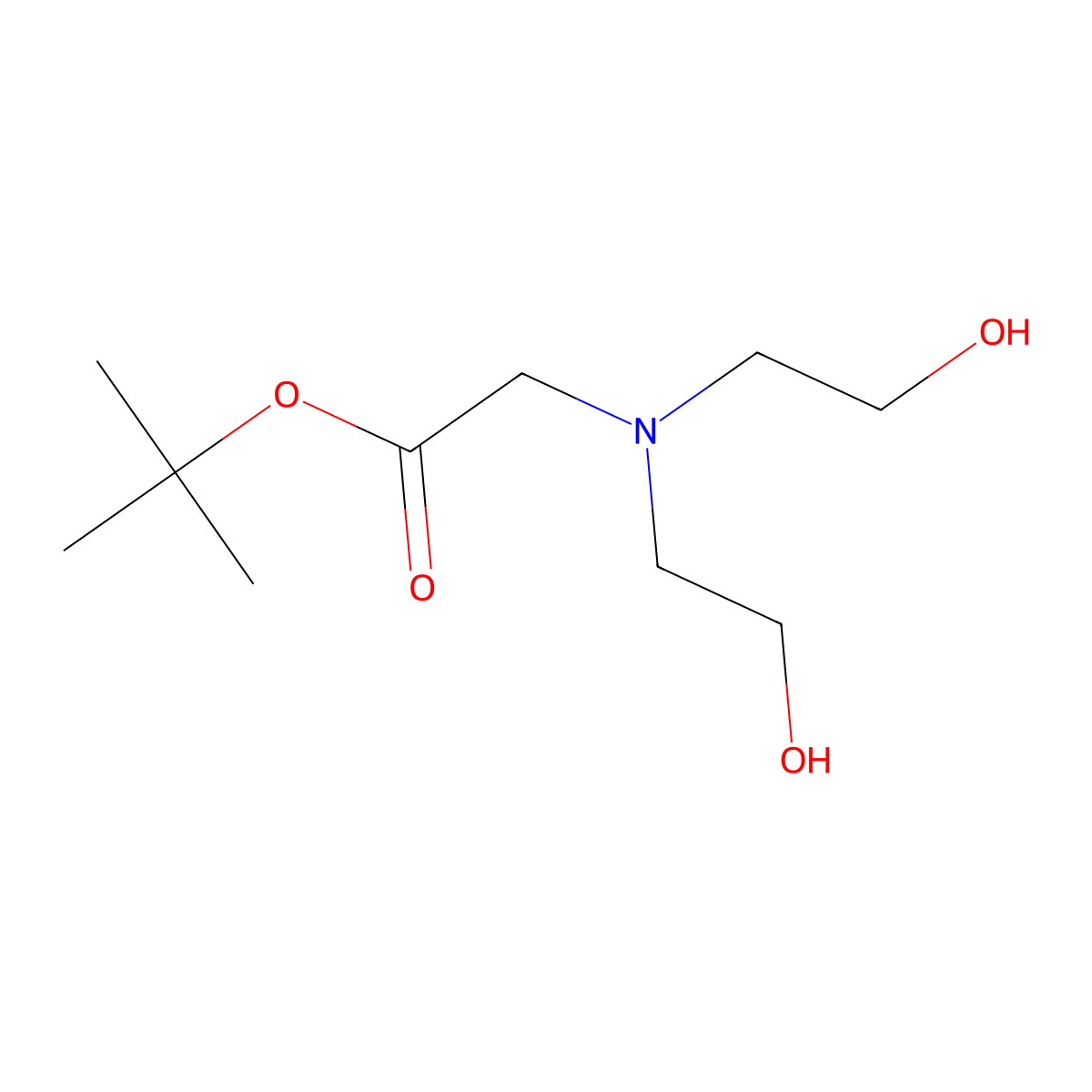 Tert-butyl 2-(bis(2-hydroxyethyl)amino)acetate molecular structure, CAS 660440-94-8