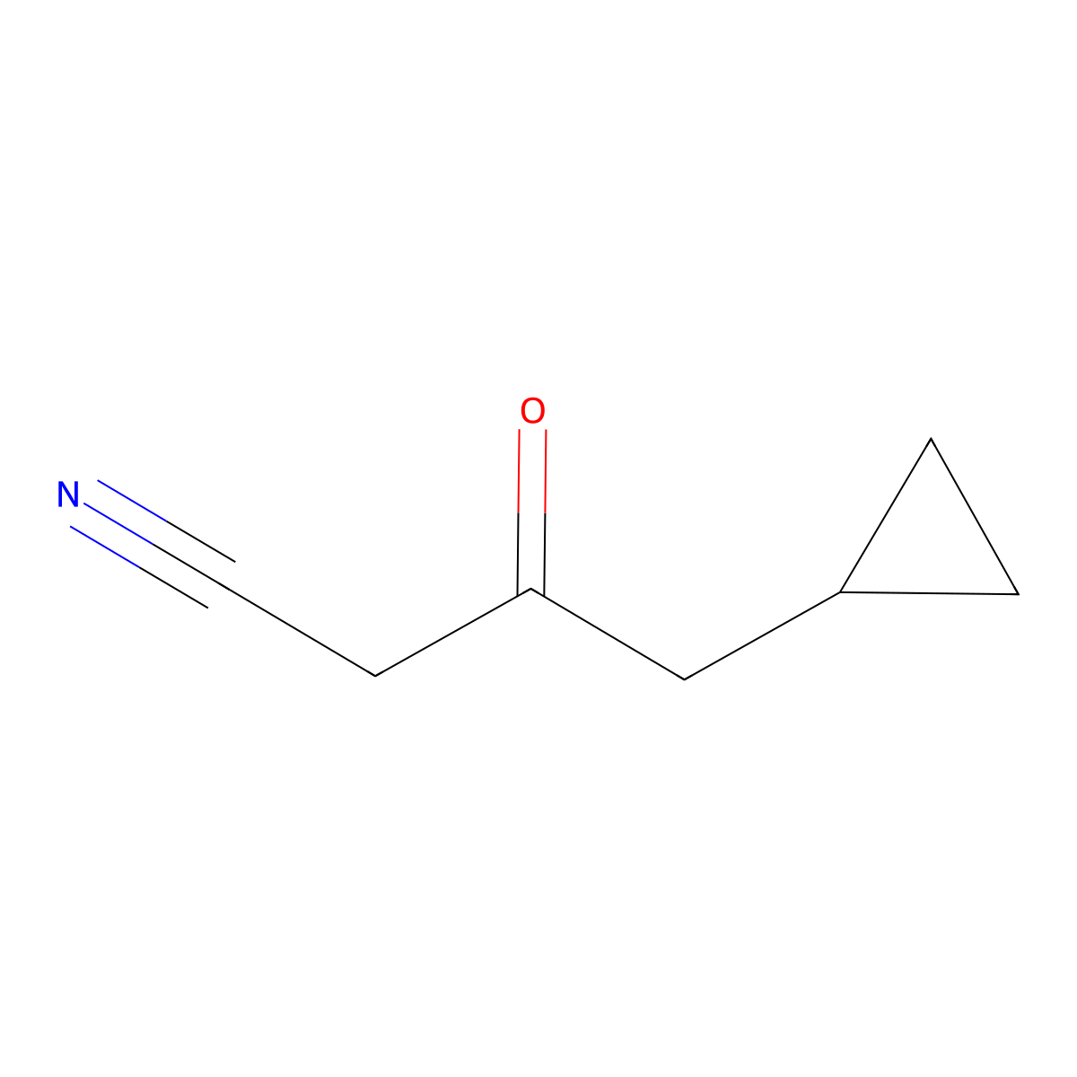 4-Cyclopropyl-3-oxobutanenitrile molecular structure, CAS 660448-91-9