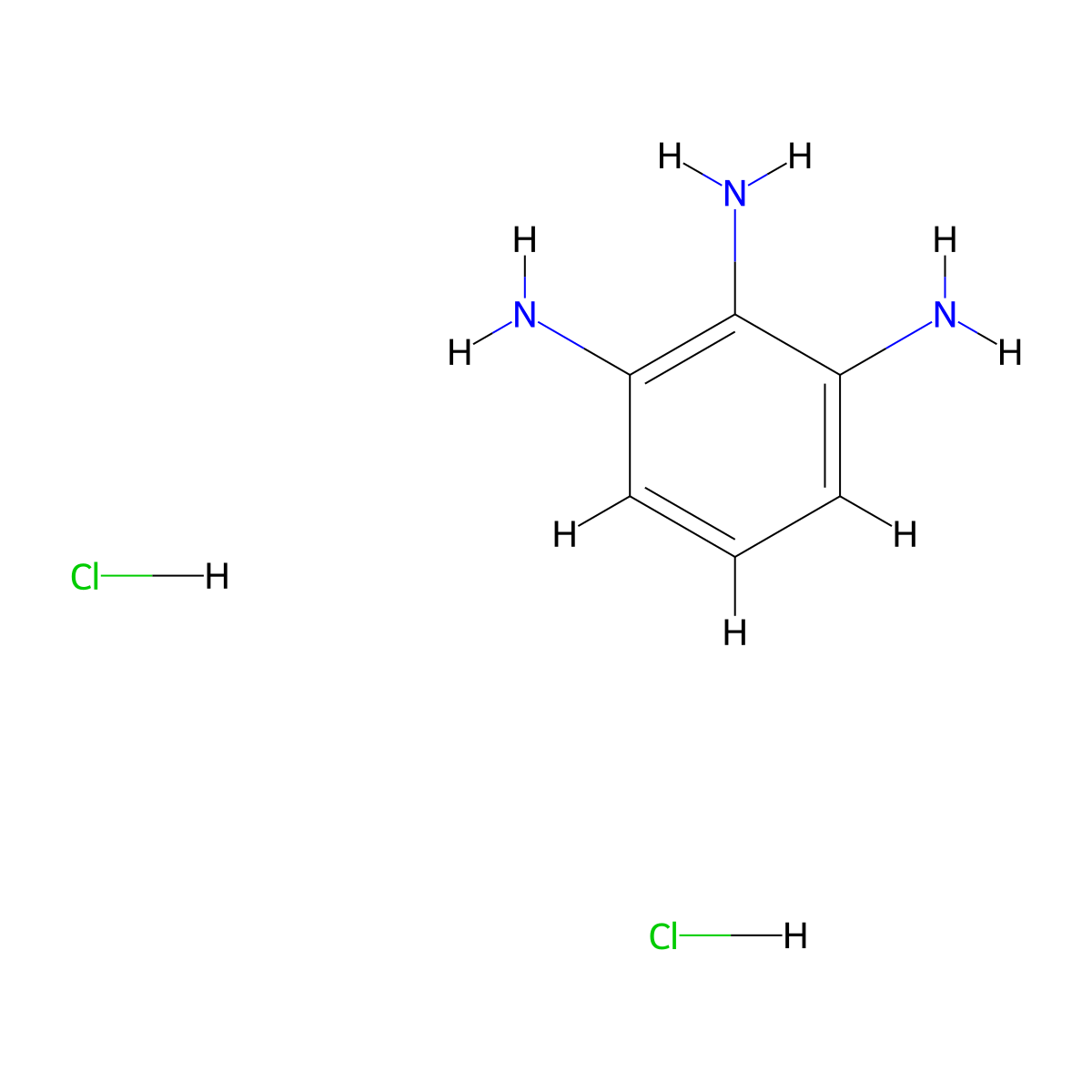 1,2,3-Triaminobenzene dihydrochloride molecular structure, CAS 66046-54-6