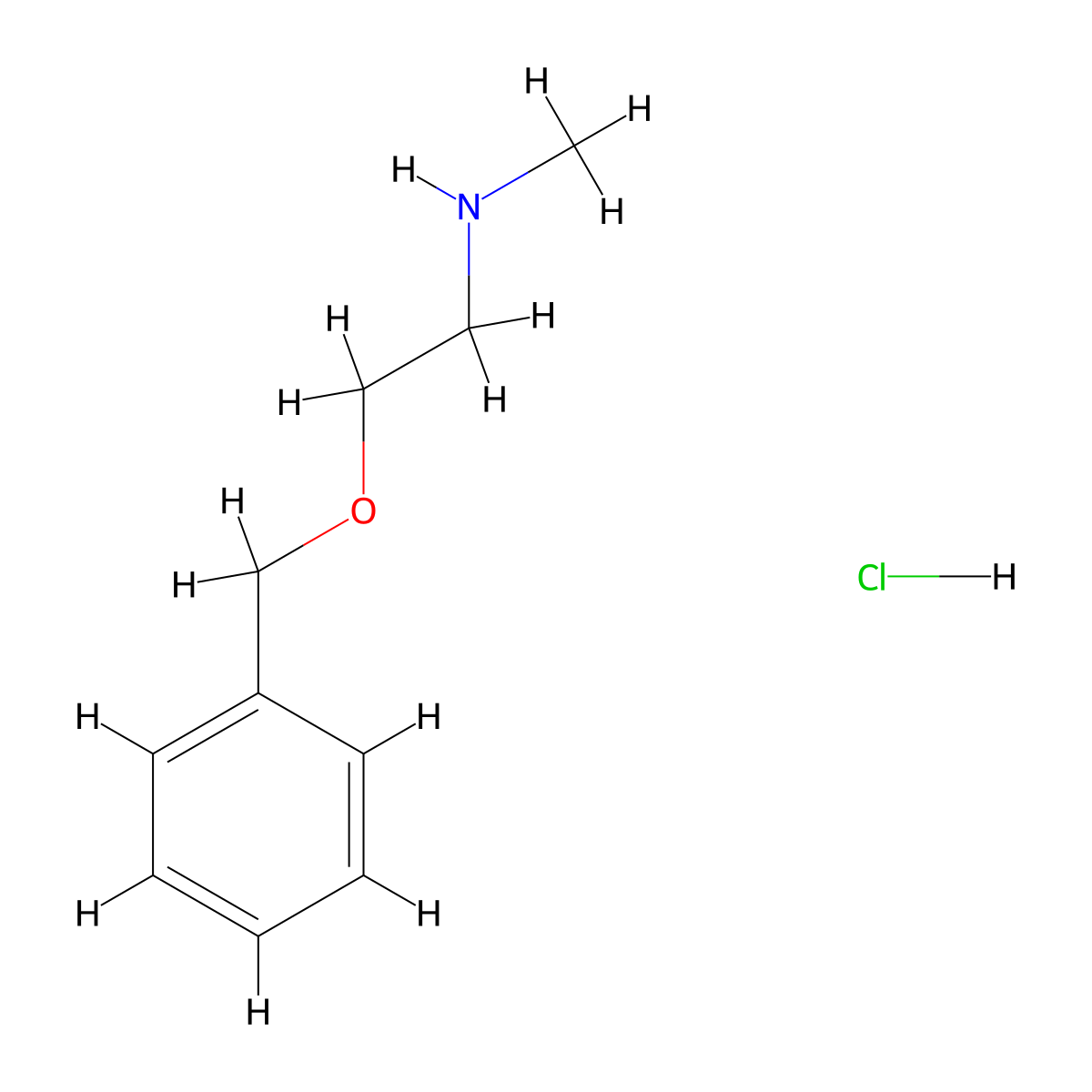 [2-(Benzyloxy)ethyl](methyl)amine hydrochloride molecular structure, CAS 66046-64-8