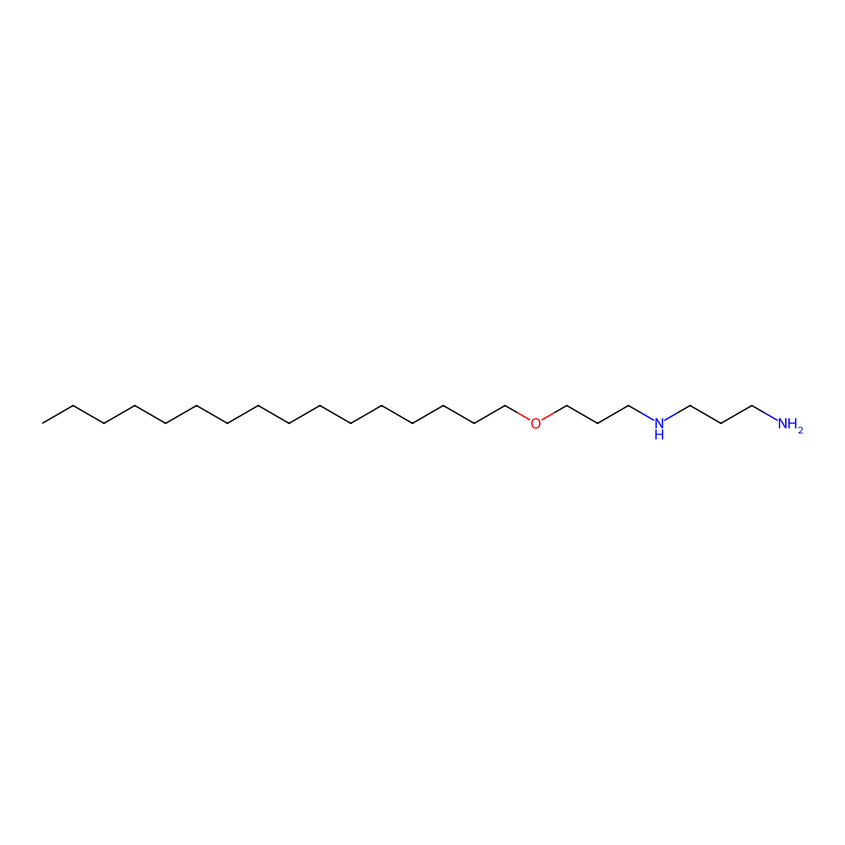 1,3-Propanediamine, N1-[3-(hexadecyloxy)propyl]- molecular structure, CAS 66054-26-0
