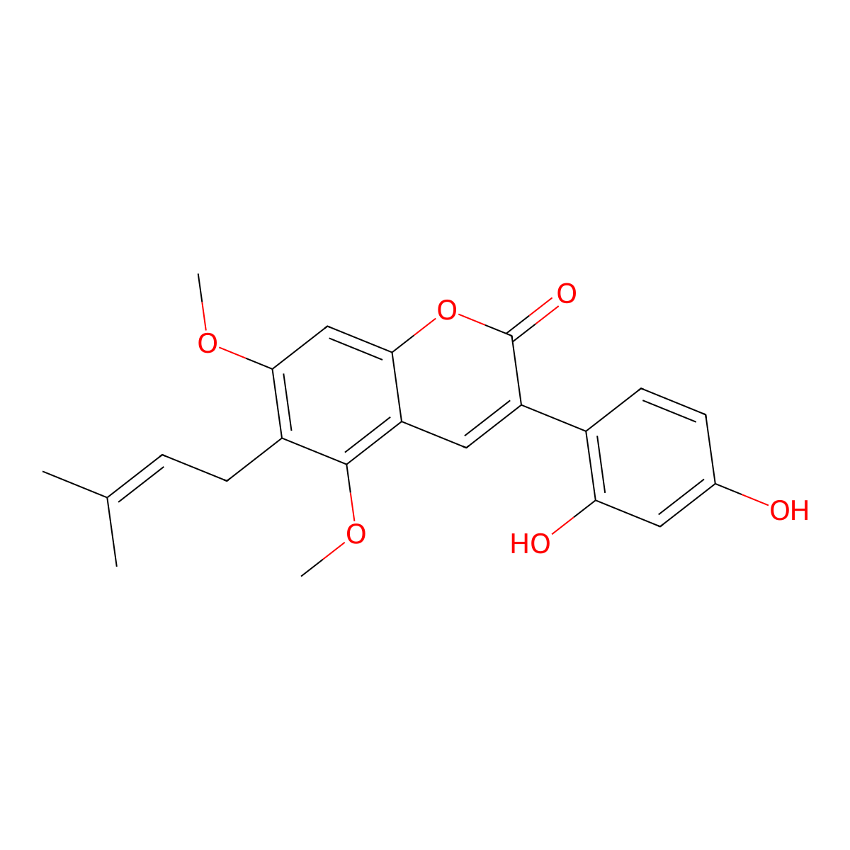 Glycyrin molecular structure, CAS 66056-18-6