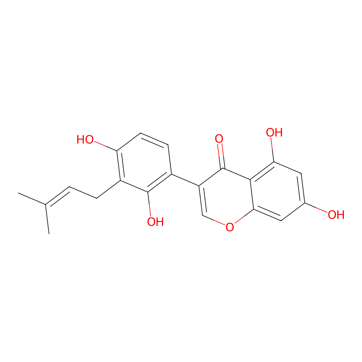 Licoisoflavone A molecular structure, CAS 66056-19-7