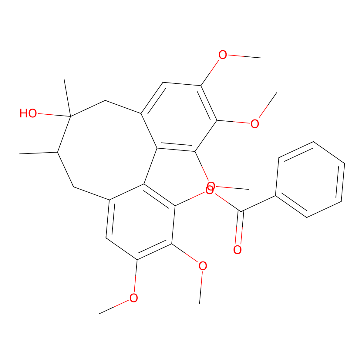 Benzoylgomisin H molecular structure, CAS 66056-23-3