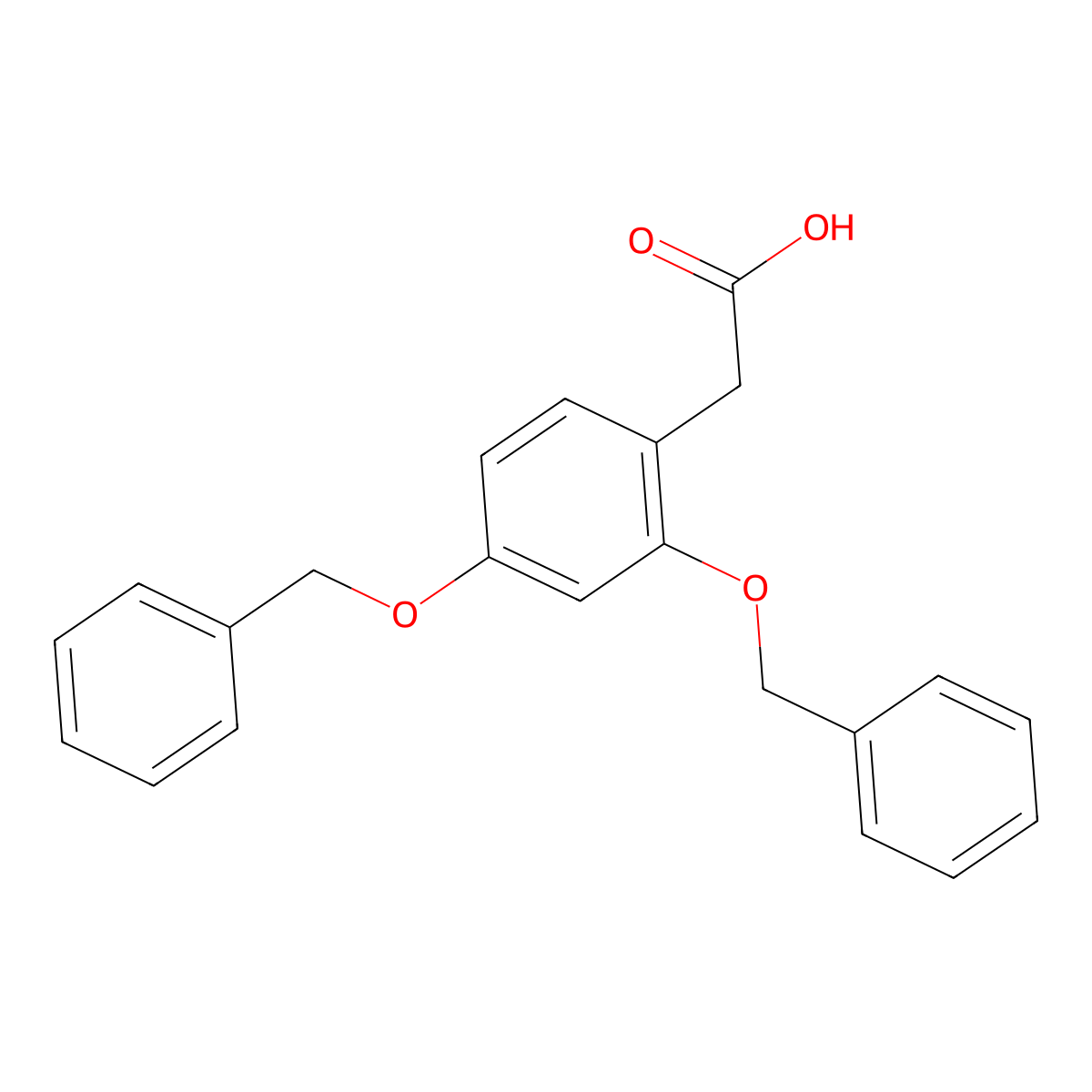 2-[2,4-Bis(benzyloxy)phenyl]acetic Acid molecular structure, CAS 66056-40-4