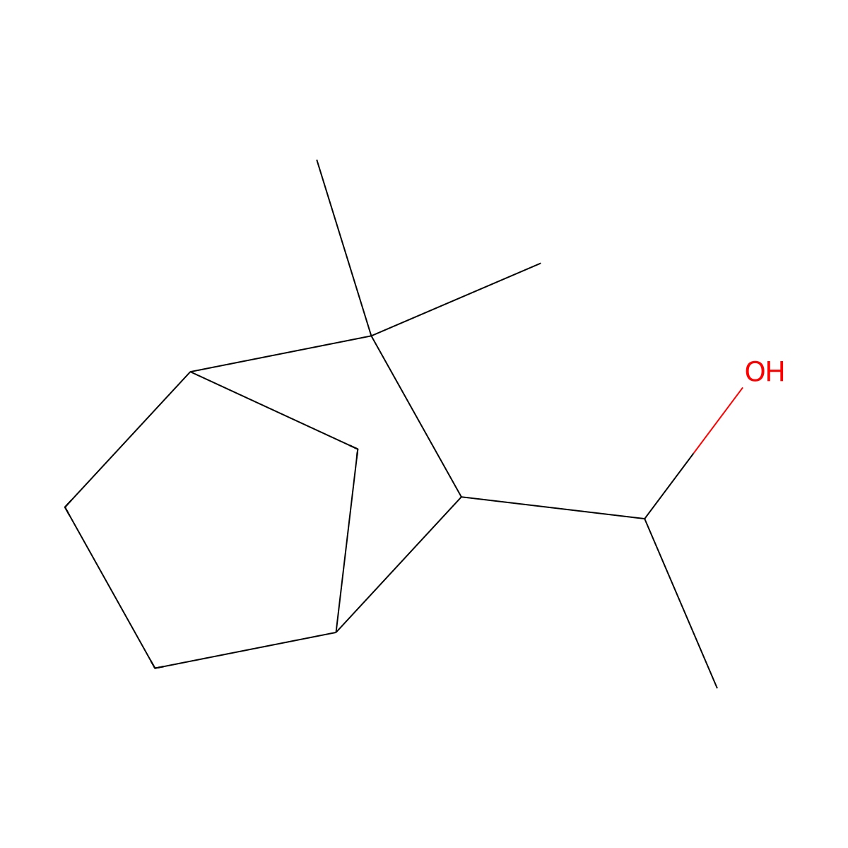 Bicyclo(2.2.1)heptane-2-methanol, alpha,3,3-trimethyl- molecular structure, CAS 66062-78-0