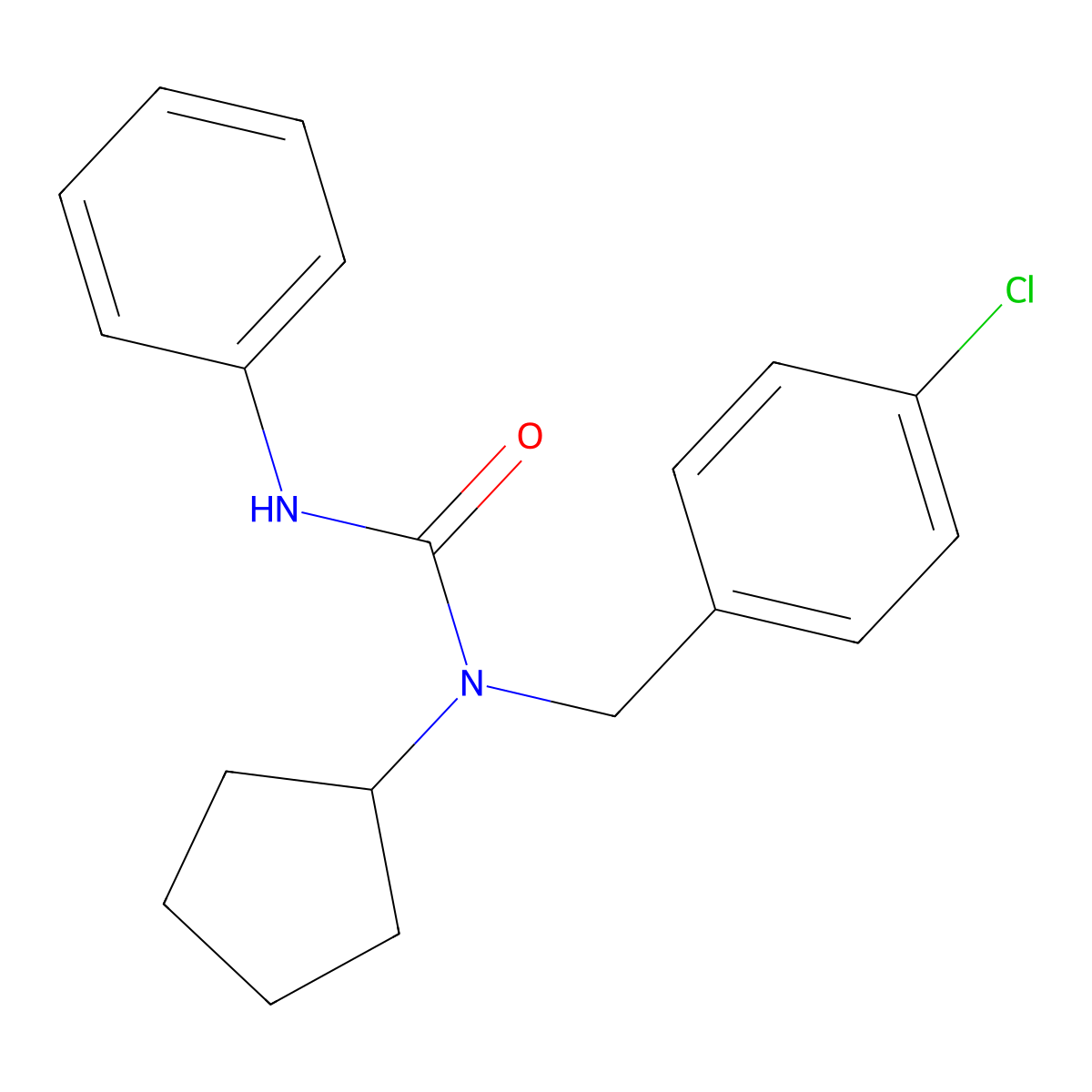 Pencycuron molecular structure, CAS 66063-05-6