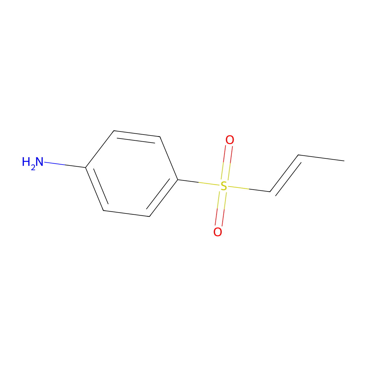 4-(Prop-1-ene-1-sulfonyl)aniline molecular structure, CAS 66078-43-1