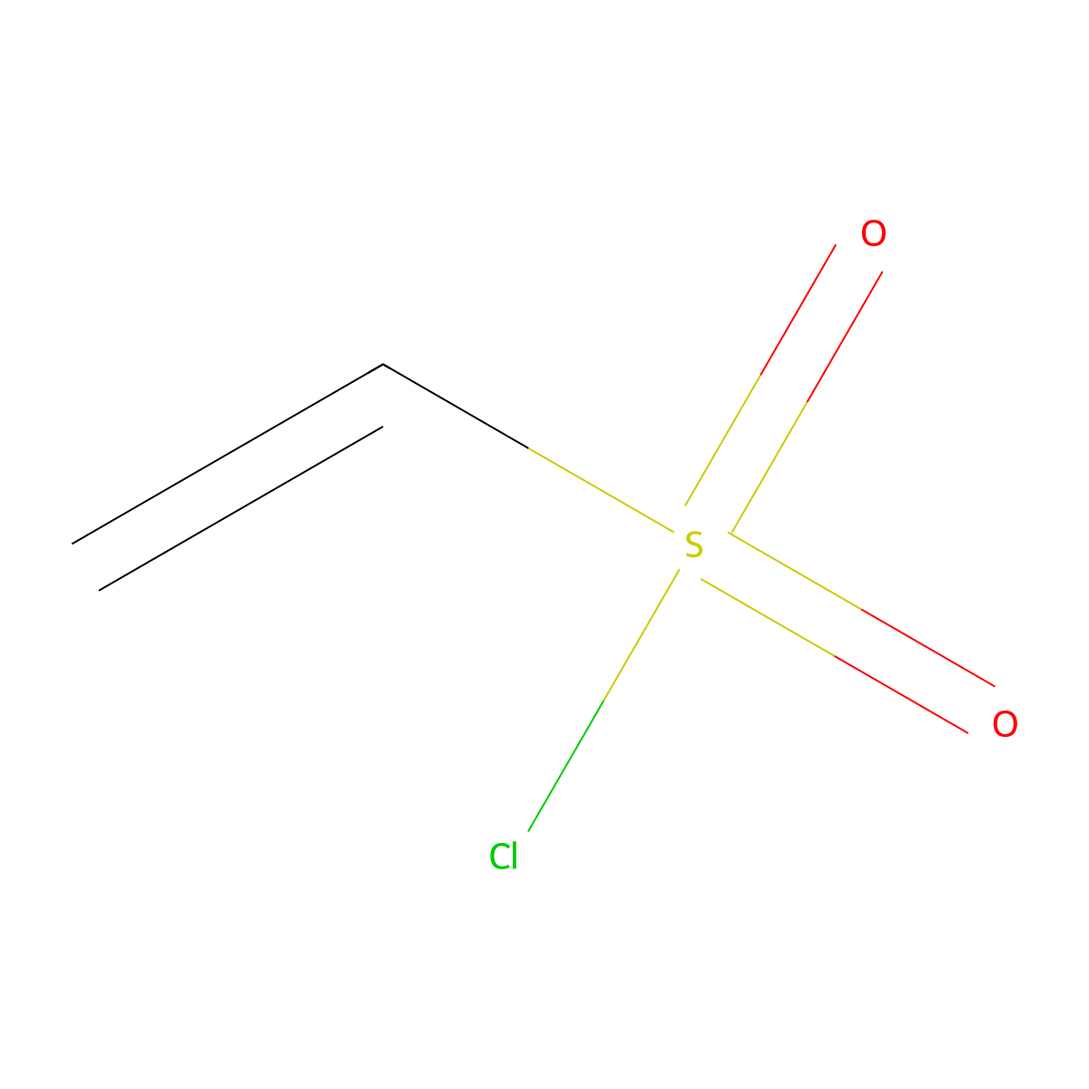 Ethenesulfonyl chloride molecular structure, CAS 6608-47-5