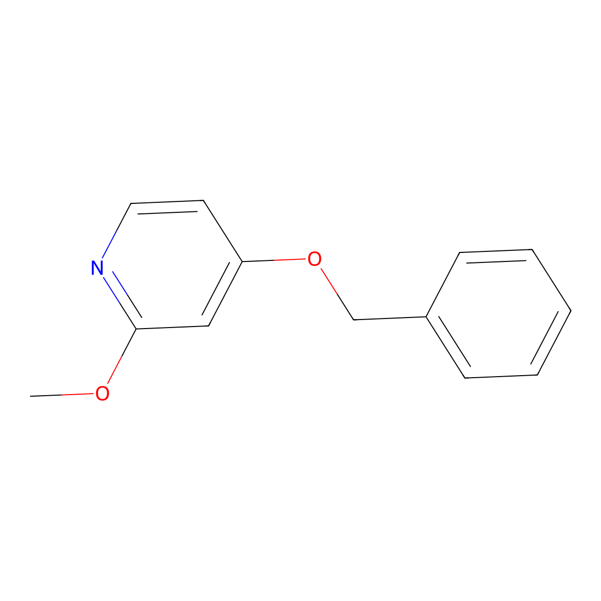 4-(Benzyloxy)-2-methoxypyridine molecular structure, CAS 66080-44-2