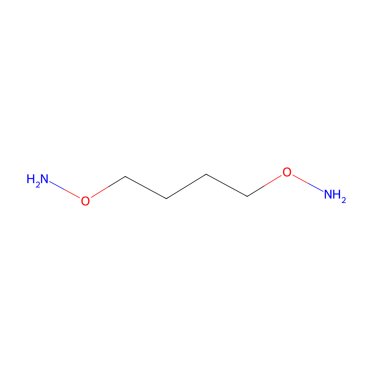 O-delta-Aminooxybutylhydroxylamine molecular structure, CAS 66080-74-8