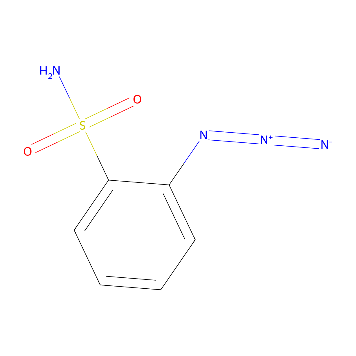 2-Azidobenzene-1-sulfonamide molecular structure, CAS 66081-21-8
