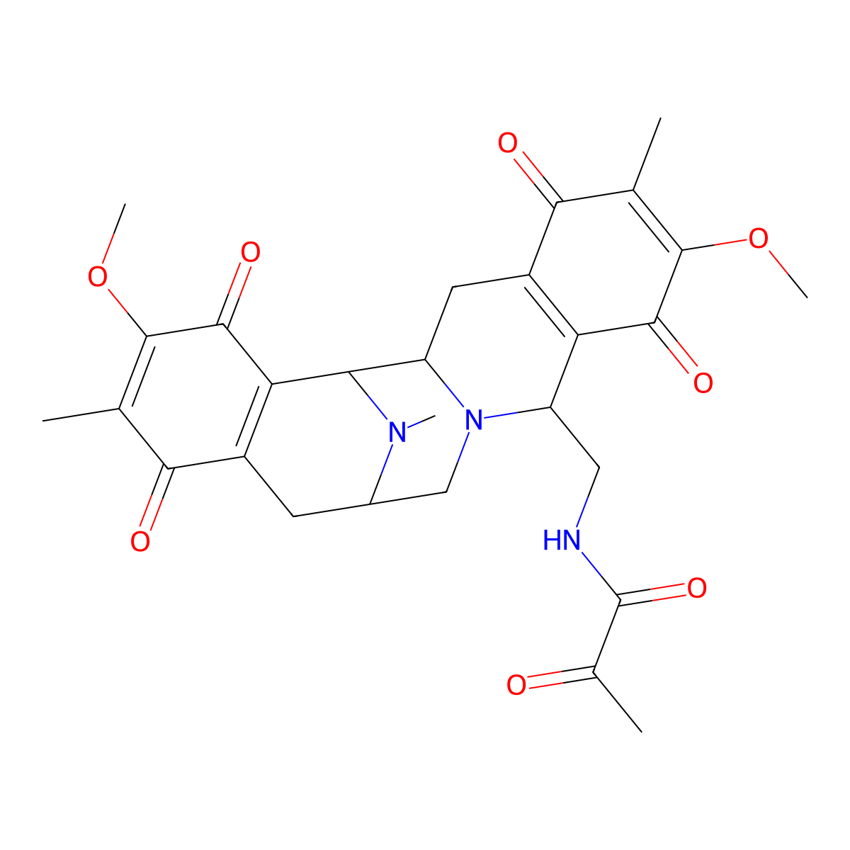 Saframycin B molecular structure, CAS 66082-28-8