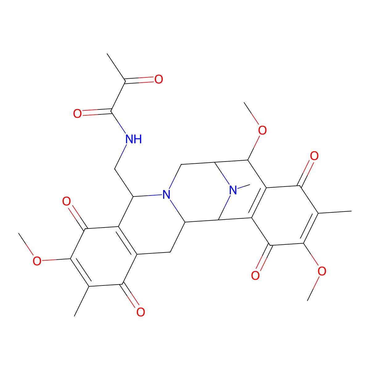 Saframycin C molecular structure, CAS 66082-29-9