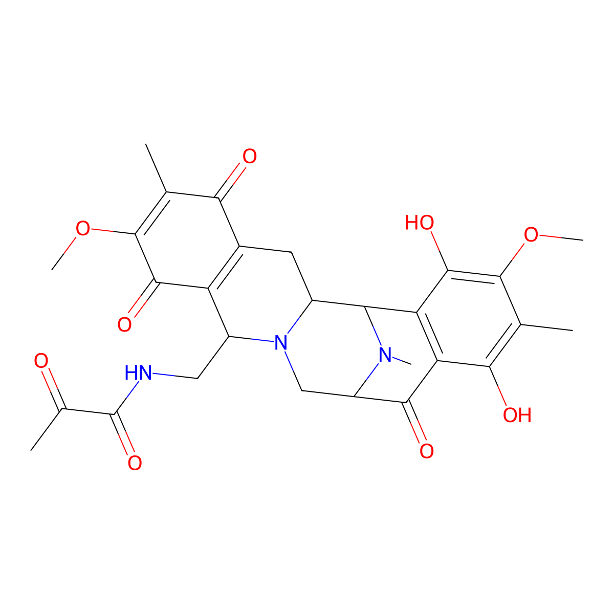 Saframycin D molecular structure, CAS 66082-30-2