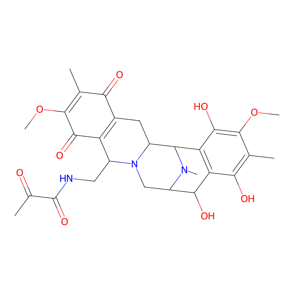 Saframycin E molecular structure, CAS 66082-31-3