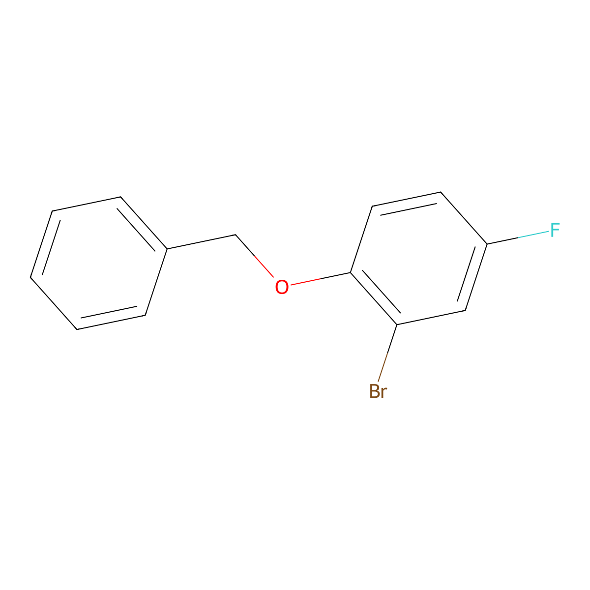 1-(Benzyloxy)-2-bromo-4-fluorobenzene molecular structure, CAS 660842-05-7
