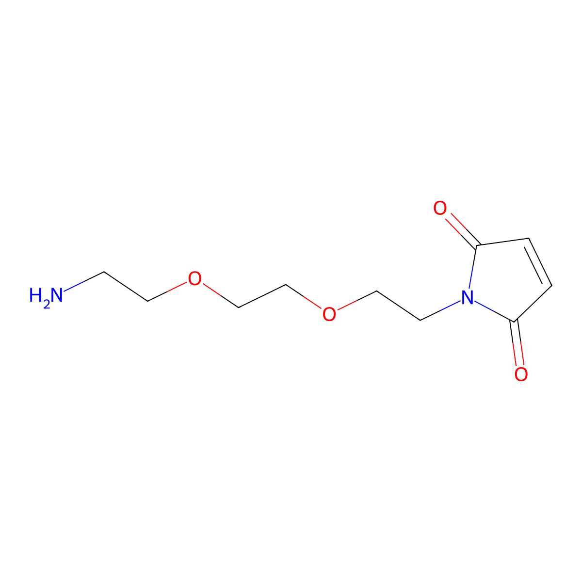 1-(2-(2-(2-Aminoethoxy)ethoxy)ethyl)-1H-pyrrole-2,5-dione molecular structure, CAS 660843-22-1