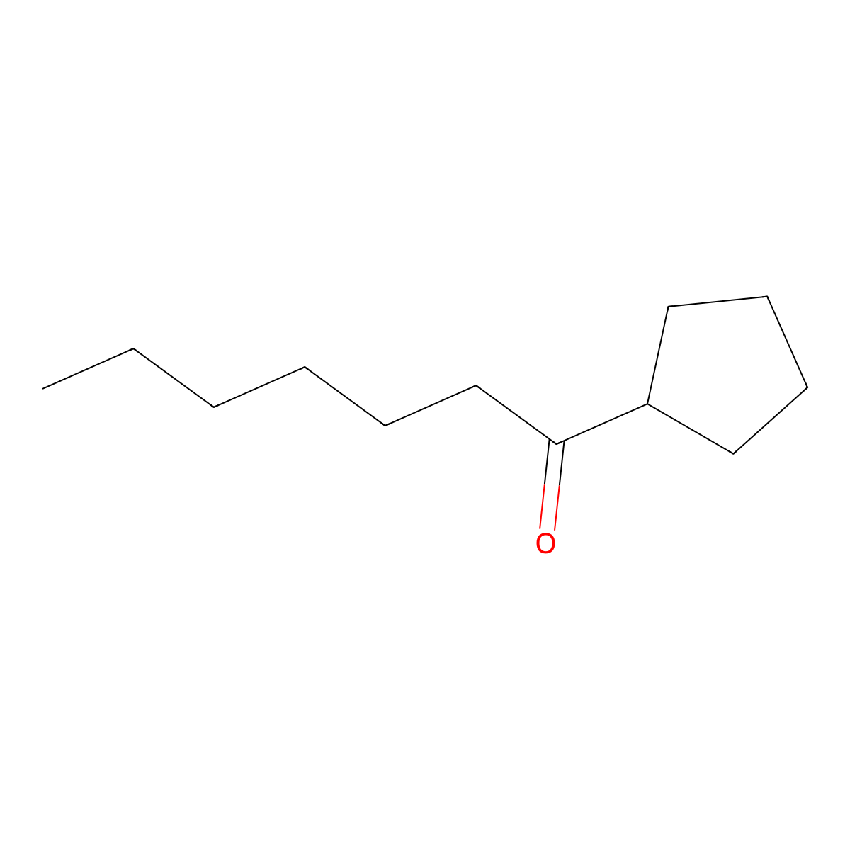 1-Cyclopentylheptan-1-one molecular structure, CAS 660844-13-3